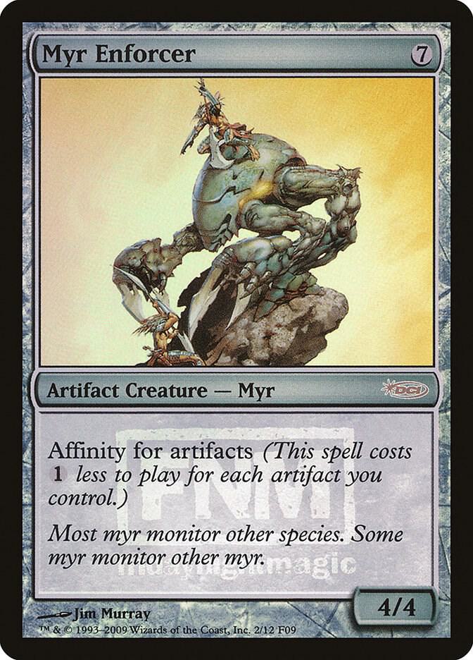 Myr Enforcer 2/12 (FNM Promos)  - Foil | Good Games Modbury