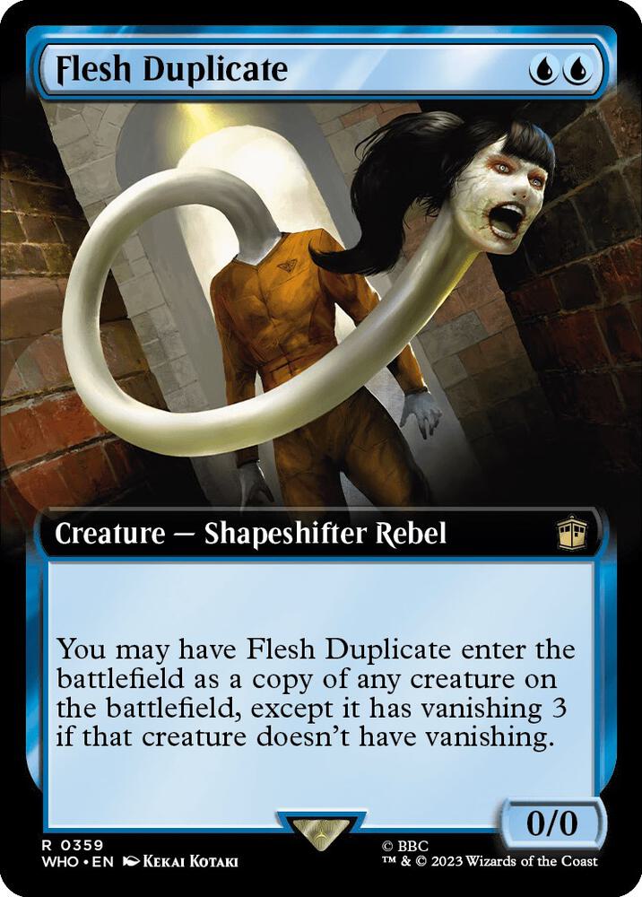 Flesh Duplicate 359/331 (Universes Beyond: Doctor Who)  - Extended Art Foil | Good Games Modbury