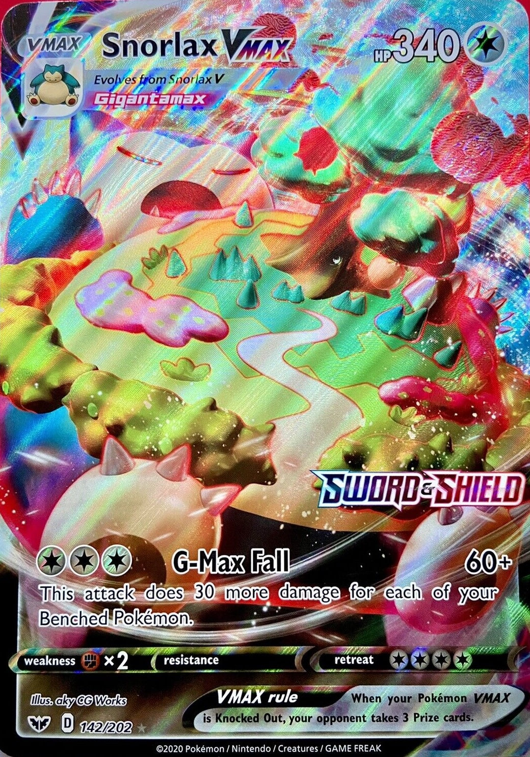 Snorlax VMAX (142/202) (Jumbo Card) [Sword & Shield: Base Set] | Good Games Modbury