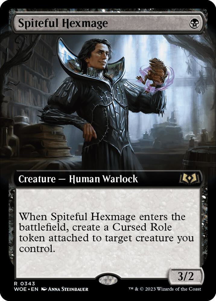 Spiteful Hexmage 343/276 (Wilds of Eldraine)  - Extended Art Foil | Good Games Modbury