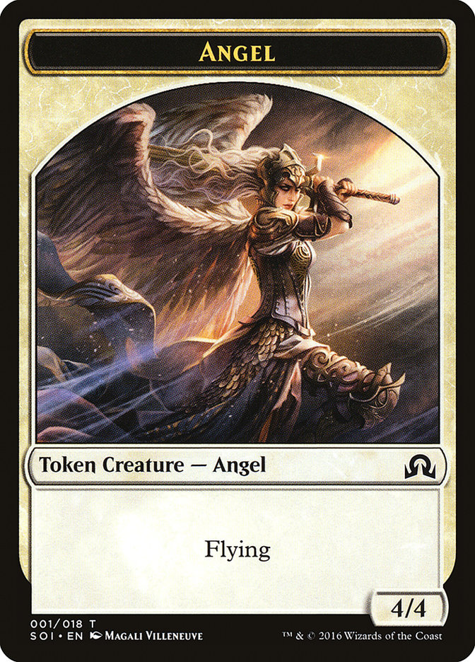 Angel Token [Shadows over Innistrad Tokens] | Good Games Modbury