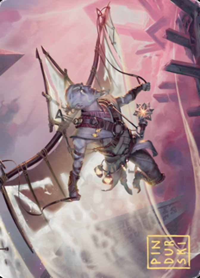 Kitesail Cleric Art Card (Gold-Stamped Signature) [Zendikar Rising Art Series] | Good Games Modbury