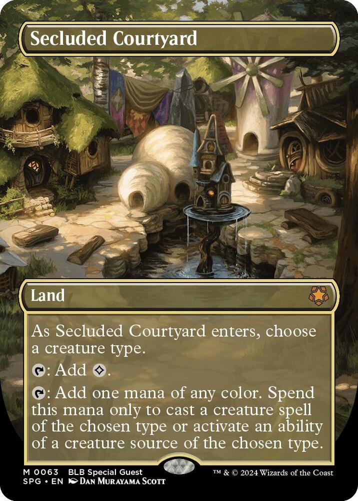 Secluded Courtyard 63/0 (Special Guests)  - Borderless Foil | Good Games Modbury