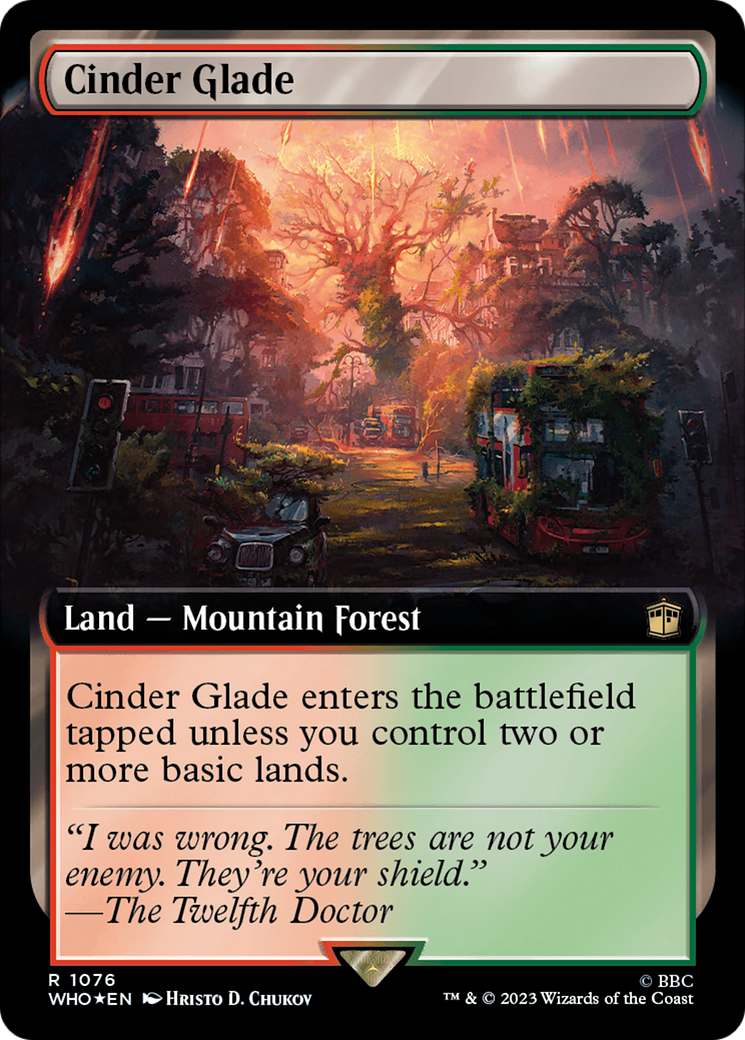 Cinder Glade (Extended Art) (Surge Foil) [Doctor Who] | Good Games Modbury