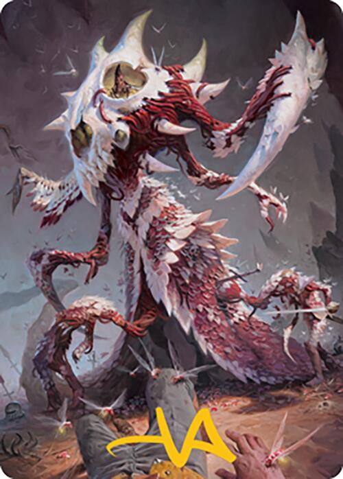 Grist the Hunger Tide Art Card 56 81 Gold Stamped Signature 56 (Art Series: Modern Horizons 2)  | Good Games Modbury