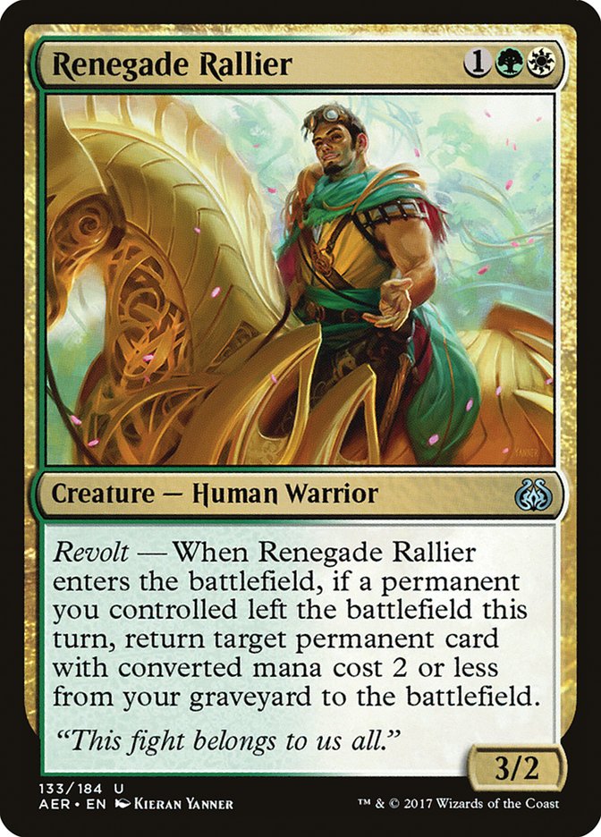 Renegade Rallier 133/184 (Aether Revolt)  | Good Games Modbury