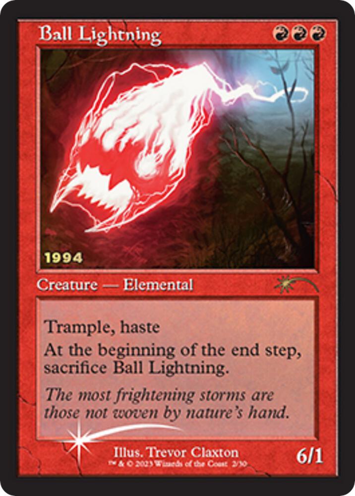 Ball Lightning 2/30 (30th Anniversary Promos)  - Foil | Good Games Modbury