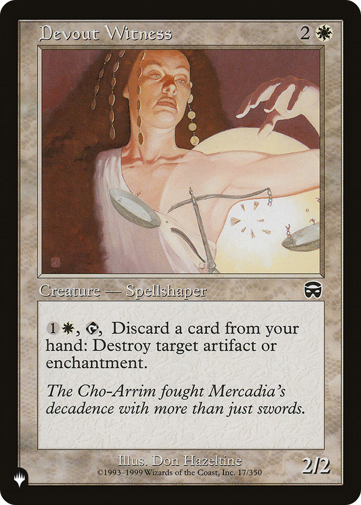 Devout Witness [The List Reprints] | Good Games Modbury