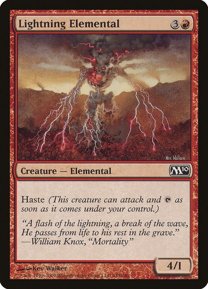 Lightning Elemental 147/249 (Magic 2010 (M10))  | Good Games Modbury