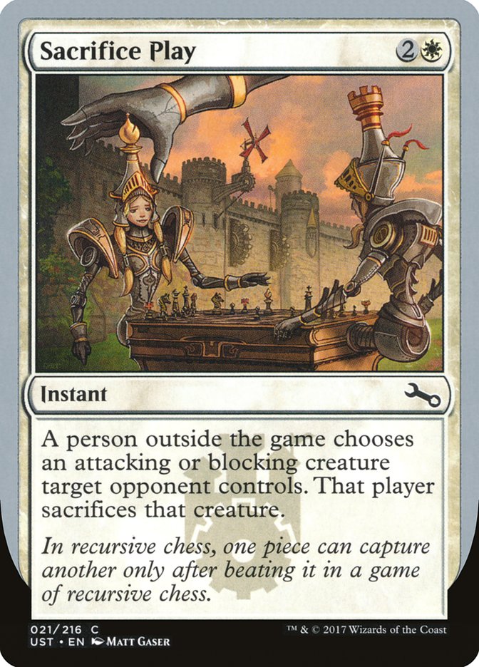 Sacrifice Play 21/216 (Unstable)  - Foil | Good Games Modbury