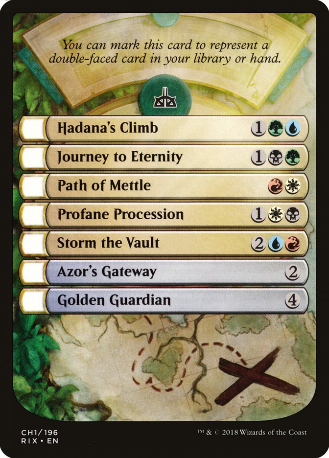 Rivals of Ixalan Checklist CH1/196 (Rivals of Ixalan)  | Good Games Modbury