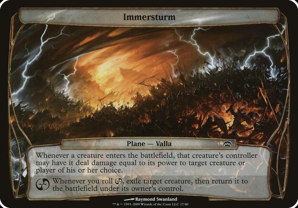 Immersturm Planechase 17/40 (Oversize Cards)  | Good Games Modbury
