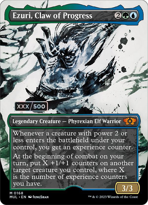 Ezuri, Claw of Progress Serialized 168z/65 (March of the Machine: Multiverse Legends)  - Double Rainbow Foil | Good Games Modbury