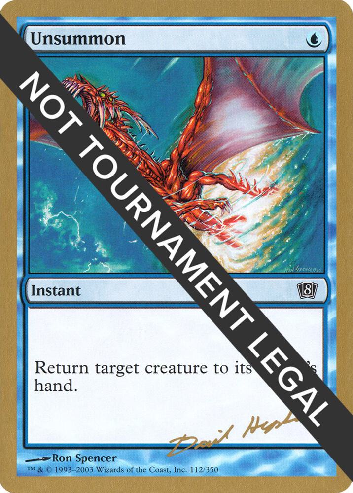 Unsummon 2003 Dave Humpherys 8ED dh112/142 (World Championship Decks)  | Good Games Modbury