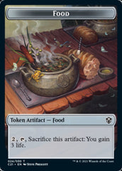 Food // Saproling Double-Sided Token [Commander 2021 Tokens] | Good Games Modbury