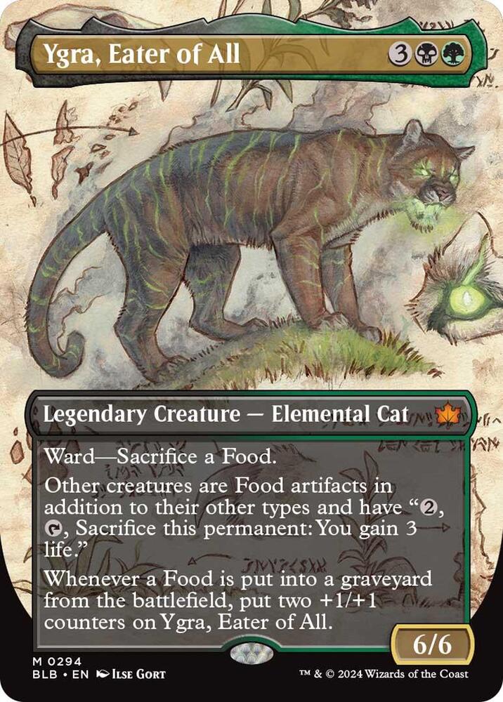 Ygra, Eater of All 294 (Bloomburrow)  - Borderless Foil | Good Games Modbury
