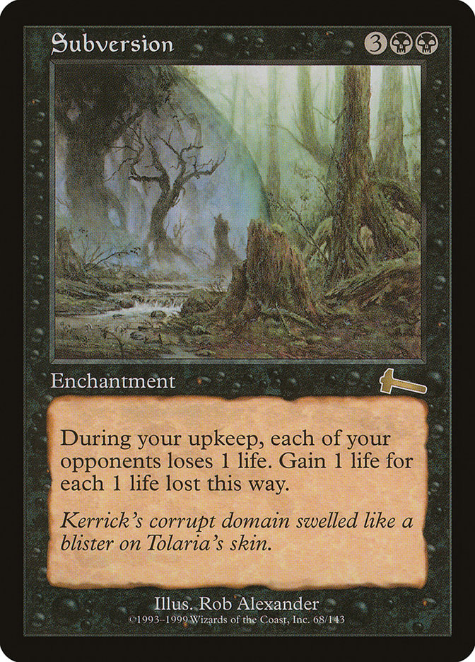 Subversion 68/143 (Urza's Legacy)  | Good Games Modbury