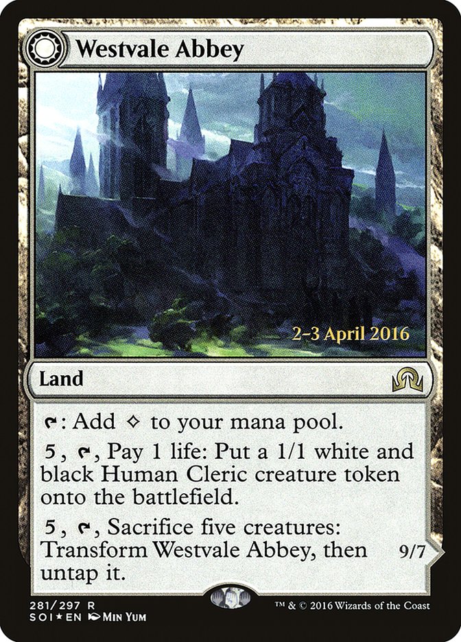 Westvale Abbey // Ormendahl, Profane Prince [Shadows over Innistrad Prerelease Promos] | Good Games Modbury