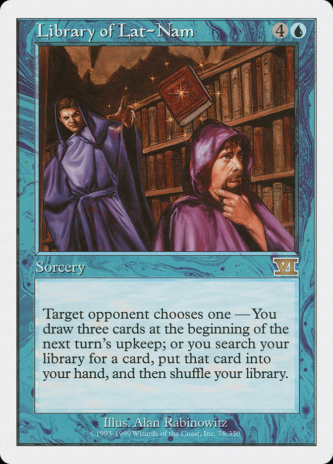 Library of Lat-Nam 78/350 (Classic Sixth Edition)  | Good Games Modbury