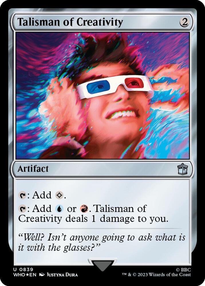 Talisman of Creativity 839/331 (Universes Beyond: Doctor Who)  - Surge Foil | Good Games Modbury