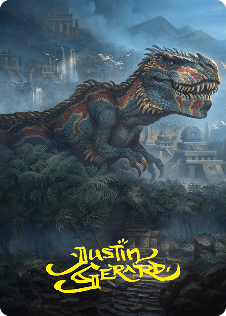 Ghalta, Primal Hunger Art Card (41/54) (Gold-Stamped Signature) [Foundations Art Series] | Good Games Modbury