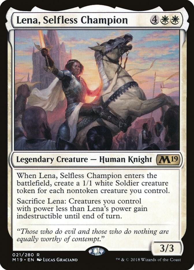 Lena, Selfless Champion 21/280 (Core Set 2019)  | Good Games Modbury