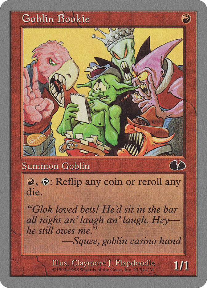 Goblin Bookie 43/94 (Unglued)  | Good Games Modbury