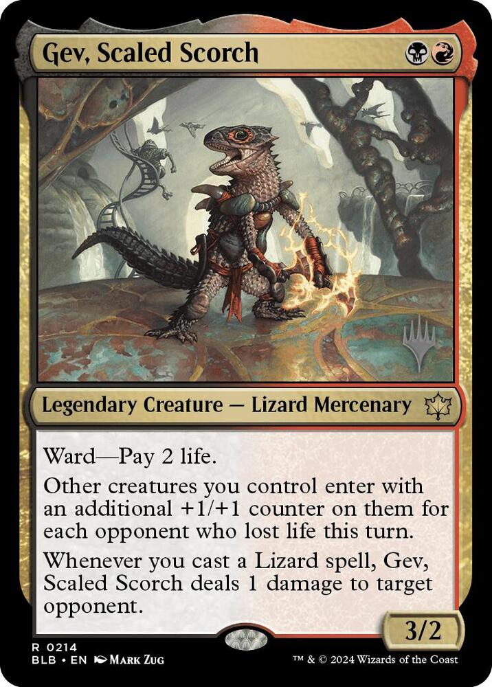 Gev Scaled Scorch 214 (Promo Pack: Bloomburrow)  - Foil | Good Games Modbury