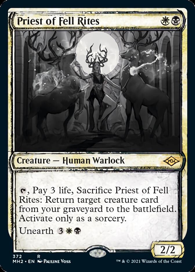 Priest of Fell Rites (Sketch) [Modern Horizons 2] | Good Games Modbury