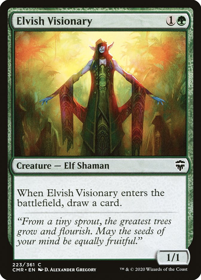 Elvish Visionary 223/361 (Commander Legends)  - Foil | Good Games Modbury