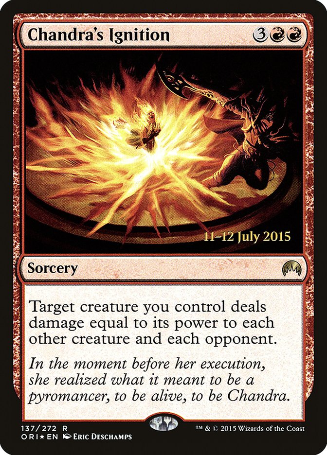 Chandra's Ignition [Magic Origins Prerelease Promos] | Good Games Modbury