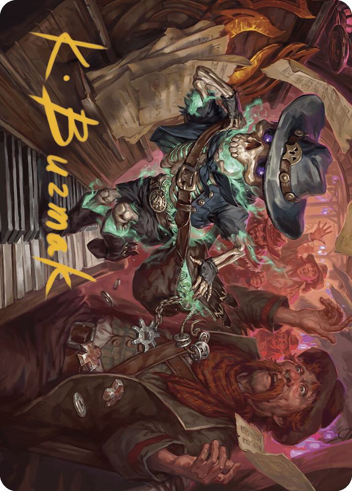 Tinybones the Pickpocket Art Card Gold Stamped Signature 10 (Art Series: Outlaws of Thunder Junction)  | Good Games Modbury