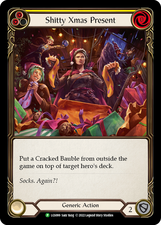 Shitty Xmas Present [LGS099] (Promo)  Rainbow Foil | Good Games Modbury