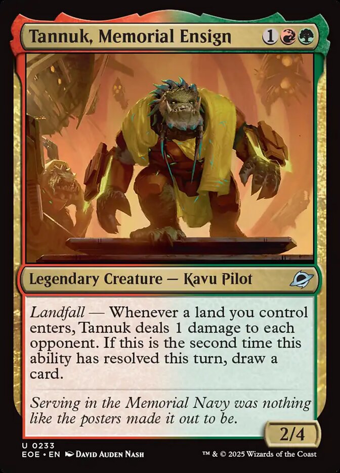 Tannuk, Memorial Ensign 233 (Edge of Eternities)  - Foil | Good Games Modbury