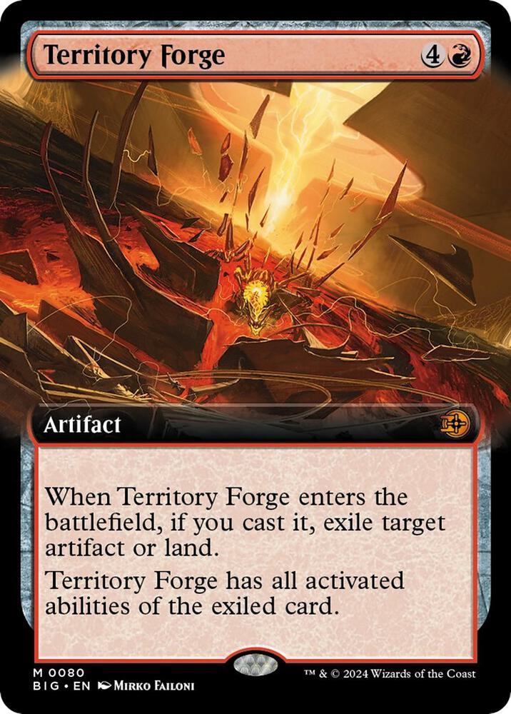 Territory Forge 80/30 (Outlaws of Thunder Junction: The Big Score)  - Extended Art Foil | Good Games Modbury