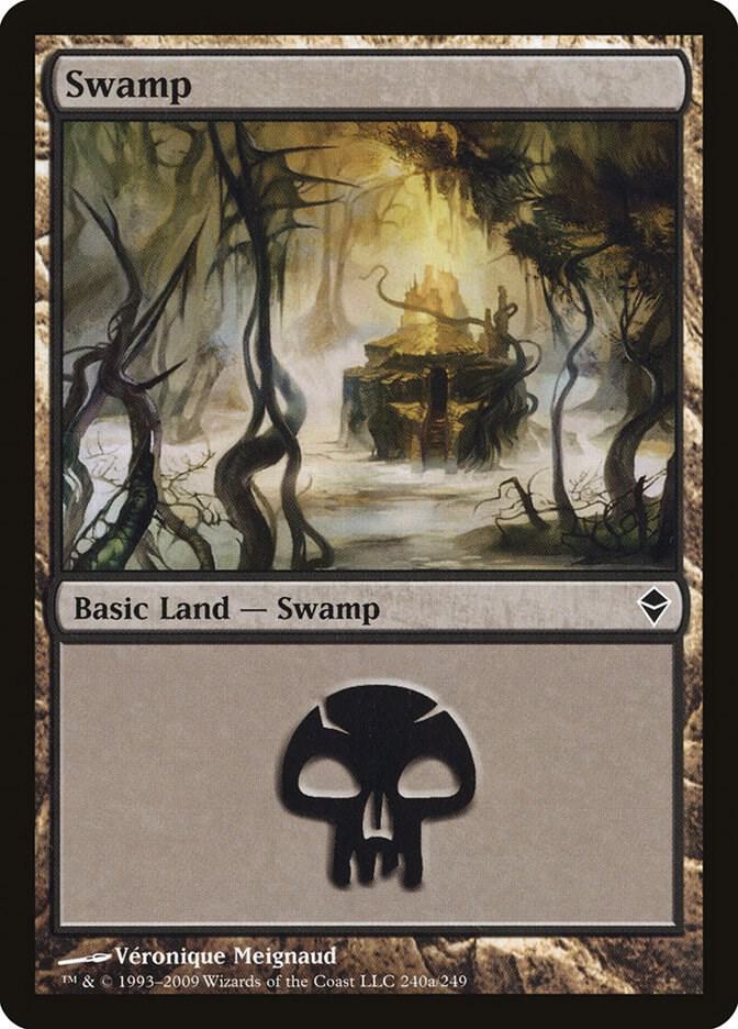 Swamp 240/249 (Zendikar)  | Good Games Modbury