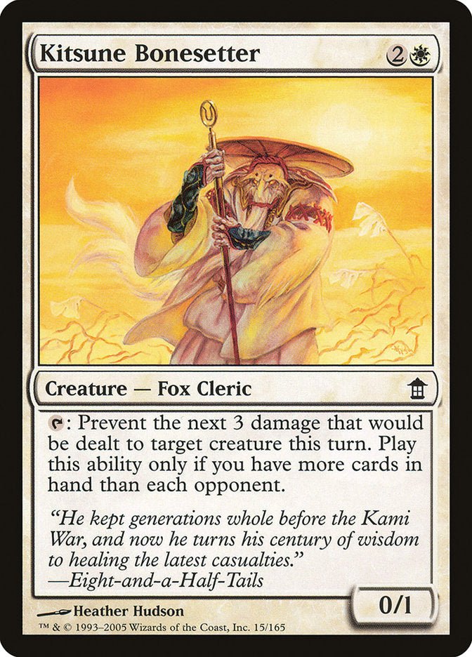Kitsune Bonesetter 15/165 (Saviors of Kamigawa)  | Good Games Modbury
