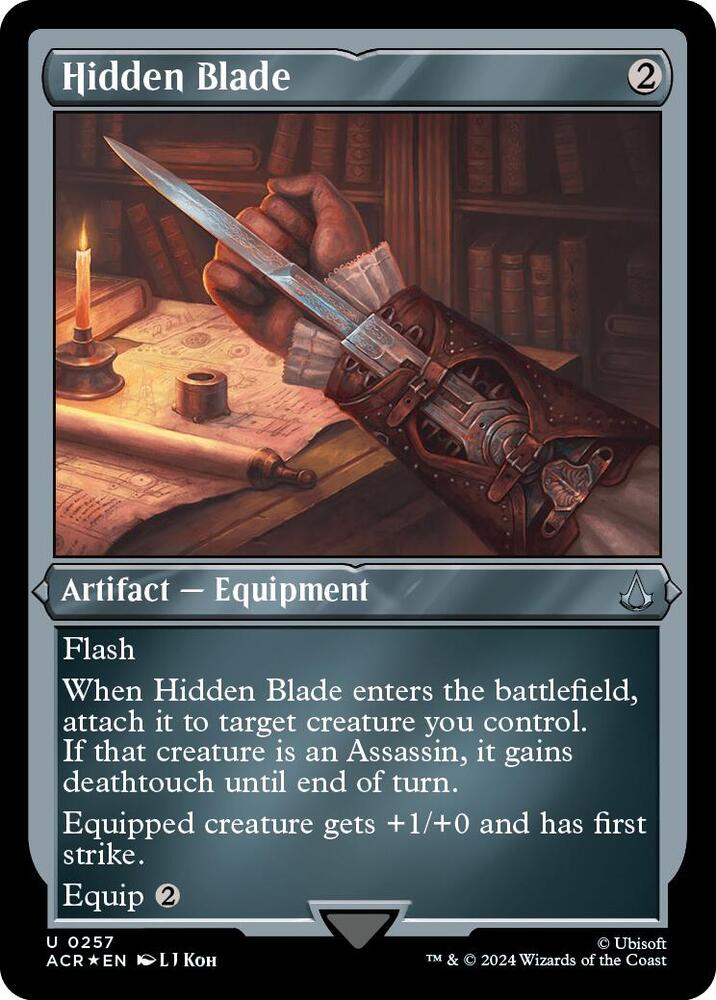 Hidden Blade 257 (Universes Beyond: Assassin's Creed)  - Etched Foil | Good Games Modbury