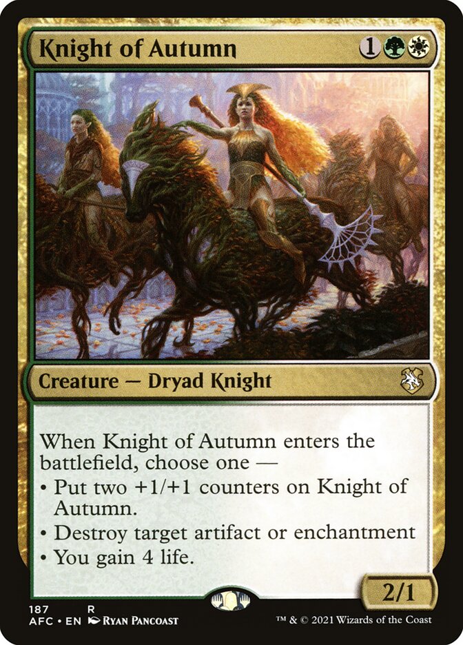 Knight of Autumn 187/62 (Commander: Adventures in the Forgotten Realms)  | Good Games Modbury