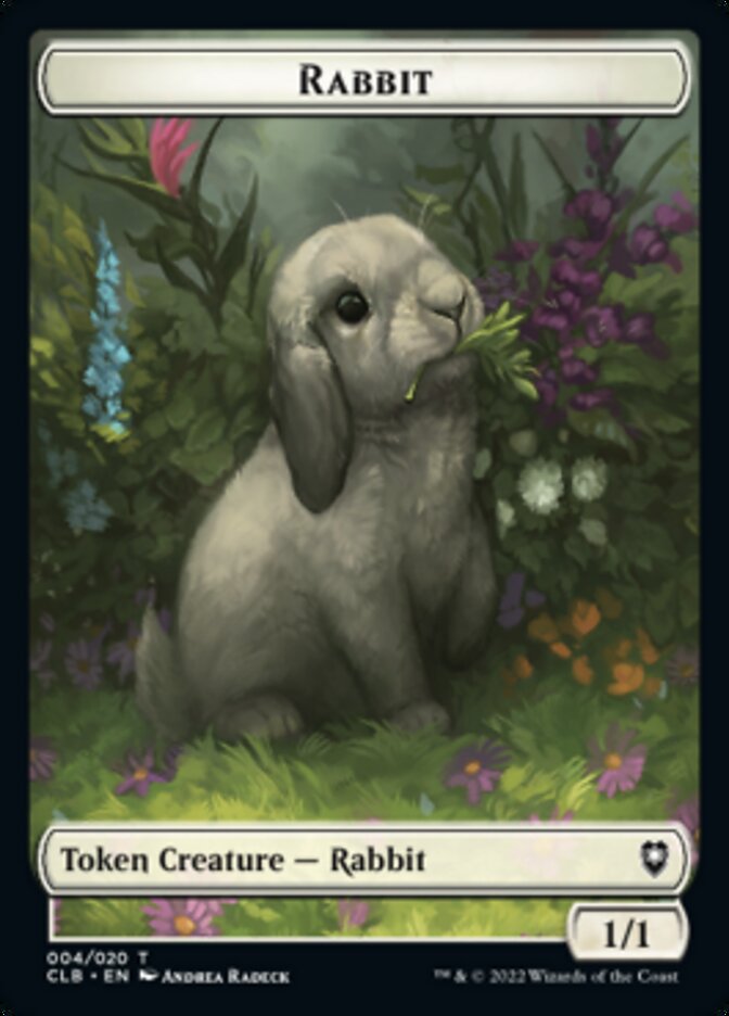 Rabbit Token [Commander Legends: Battle for Baldur's Gate Tokens] | Good Games Modbury