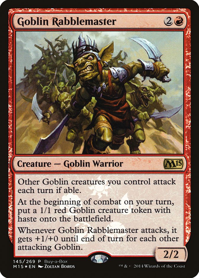 Goblin Rabblemaster (Buy-A-Box) [Magic 2015 Promos] | Good Games Modbury