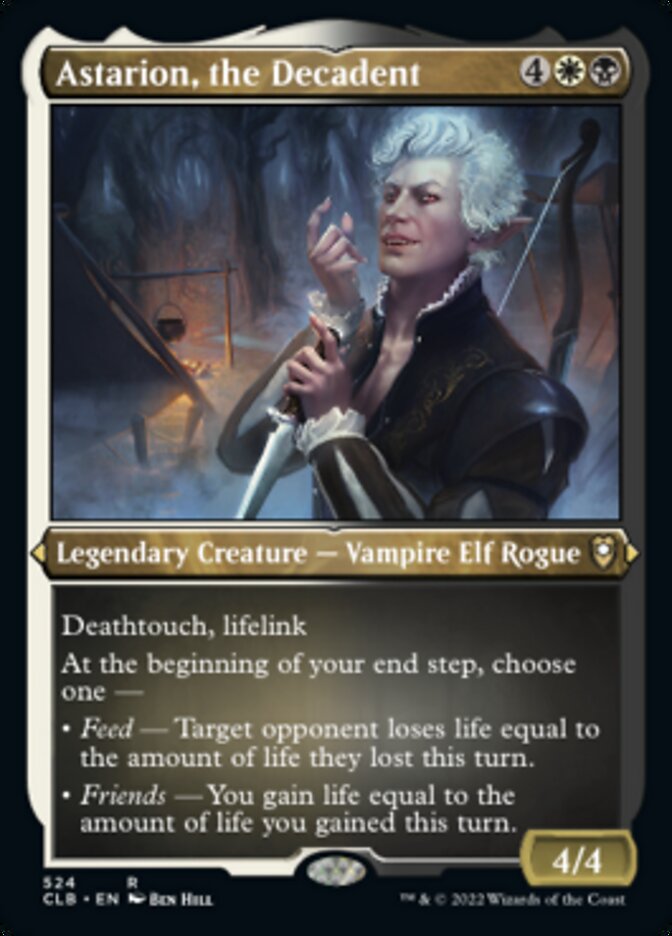 Astarion, the Decadent (Foil Etched) [Commander Legends: Battle for Baldur's Gate] | Good Games Modbury