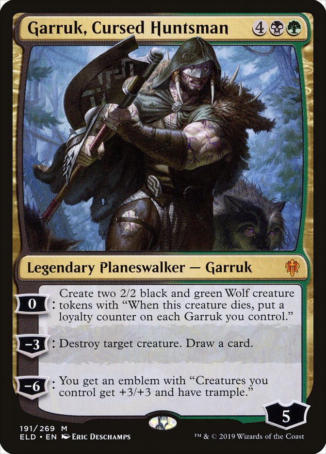 Garruk, Cursed Huntsman 191/269 (Throne of Eldraine)  | Good Games Modbury