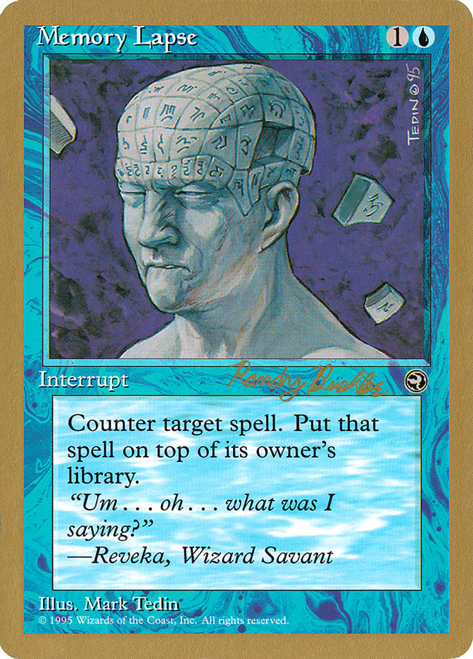 Memory Lapse (Randy Buehler) [World Championship Decks 1998] | Good Games Modbury