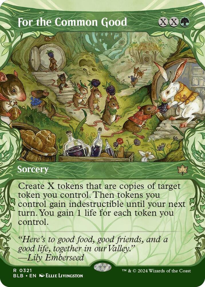 For the Common Good 321 (Bloomburrow)  - Showcase Foil | Good Games Modbury