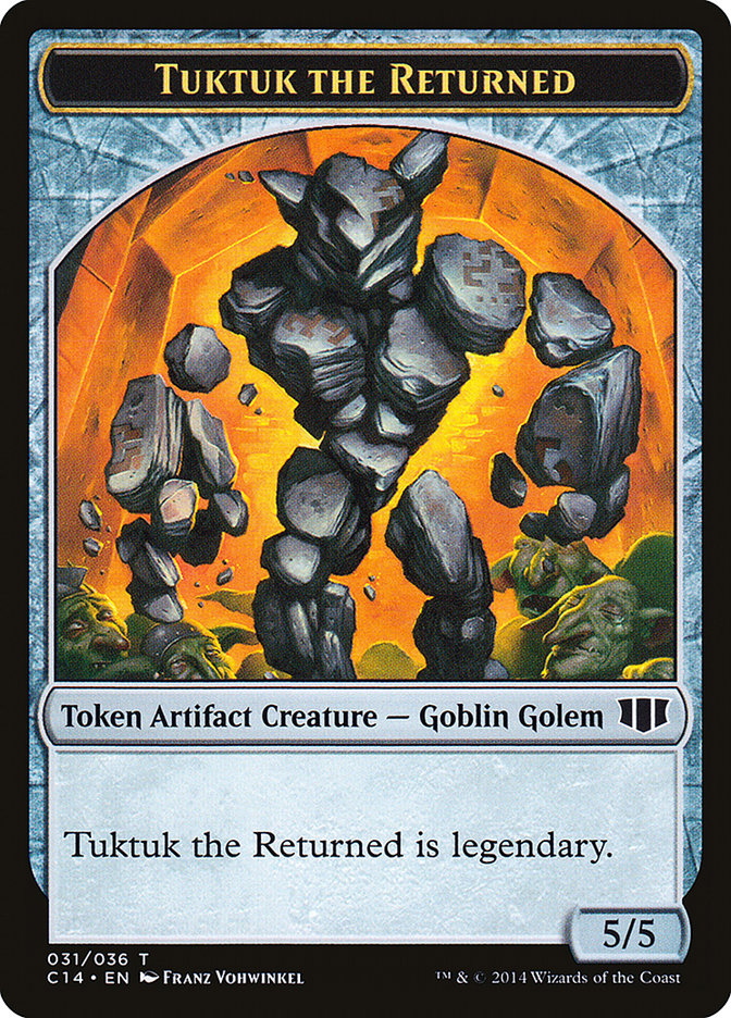 Daretti, Scrap Savant Emblem // Tuktuk the Returned Double-Sided Token [Commander 2014 Tokens] | Good Games Modbury