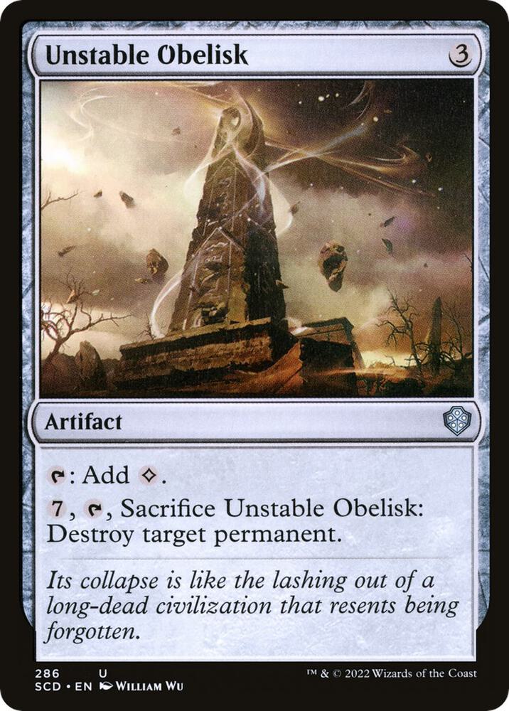 Unstable Obelisk 286/352 (Starter Commander Decks)  | Good Games Modbury