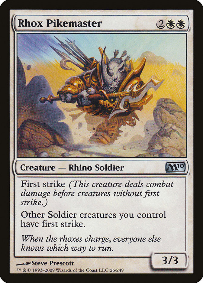 Rhox Pikemaster 26/249 (Magic 2010 (M10))  - Foil | Good Games Modbury