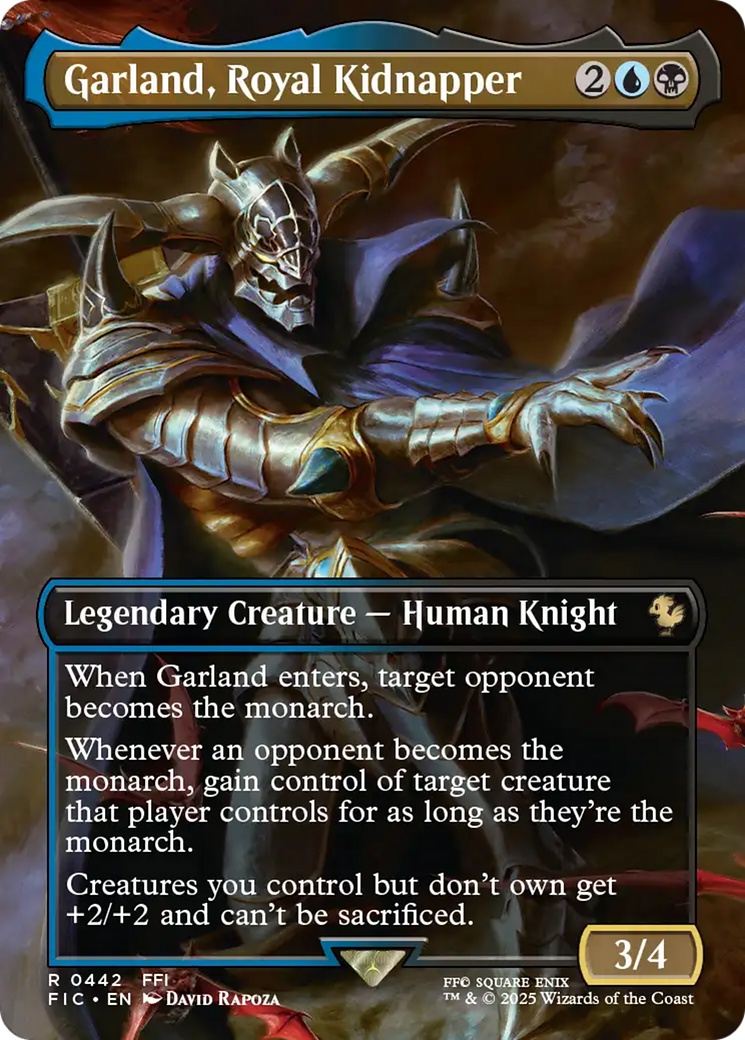 Garland, Royal Kidnapper (Borderless) [FINAL FANTASY Commander] | Good Games Modbury