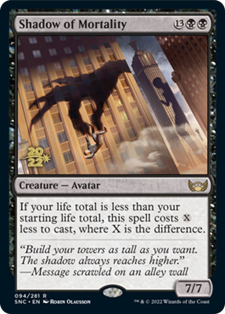 Shadow of Mortality 94 (Prerelease Cards)  - Foil | Good Games Modbury